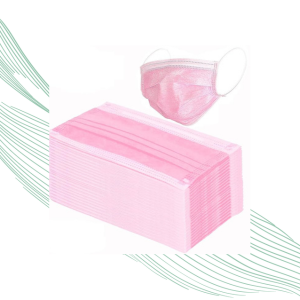 Anti Pollution 3 Layer Mask pink colour