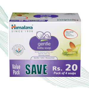 Himalaya Gentle Baby Soap- with Almond Oil and Olive Oil| Pack of 4
