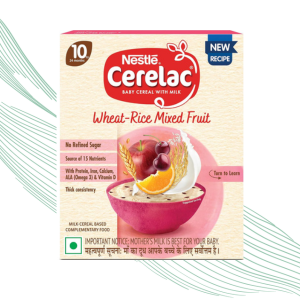CERELAC Baby Cereal with Milk, Wheat - Rice Mixed Fruit, From 10 to 24 Months