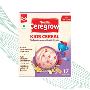 CEREGROW Kids Cereal with Multigrain, Milk & Fruits