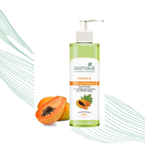 Biotique Papaya Deep Cleanse Face Wash | Gentle Exfoliation | Visibly Glowing Skin | 100% Botanical Extracts| Suitable for All Skin Types | 200ml