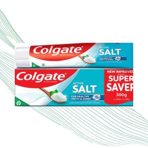 Colgate Active Salt Toothpaste, Daily Germ Protection,200g