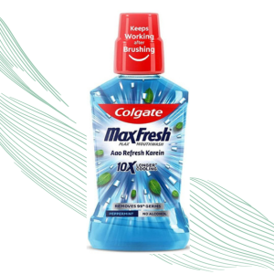 Colgate Maxfresh Plax Antibacterial Mouthwash, 500ml