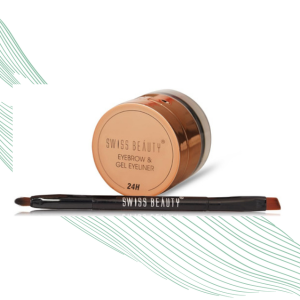 Swiss Beauty Waterproof Eyebrow & Gel Eyeliner 2 In 1 With Brush